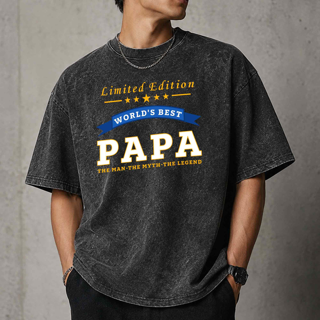 World's Best Papa Limited Edition Grandpa Gift T-Shirt