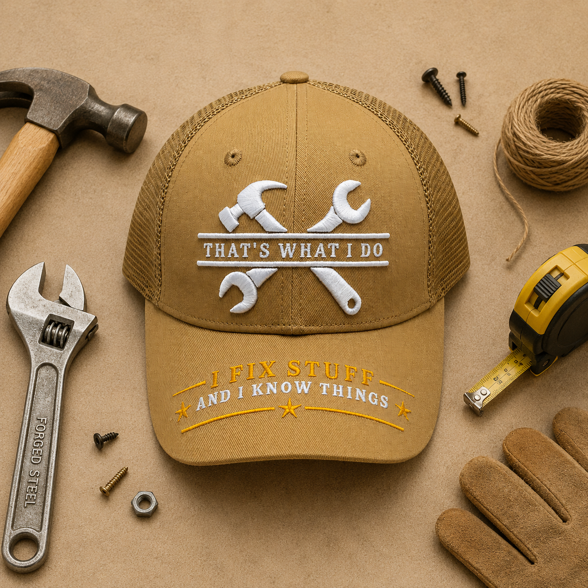 I Fix Stuff Funny Dad Hat,Gifts for Men Who Have Everything,Fathers Day Birthday Gift for Dad OR Husband