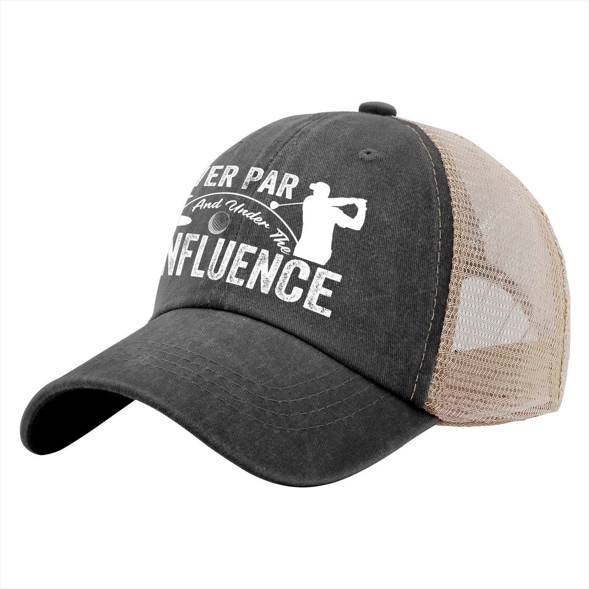 Over Par And Under The Influence Trucker Hat