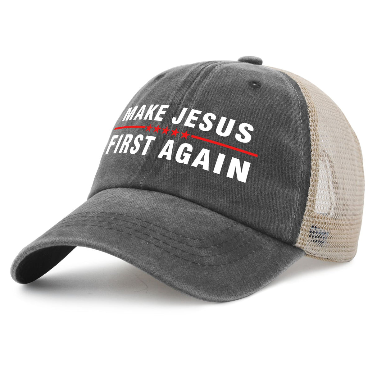 Make Jesus First Again Trucker Hat