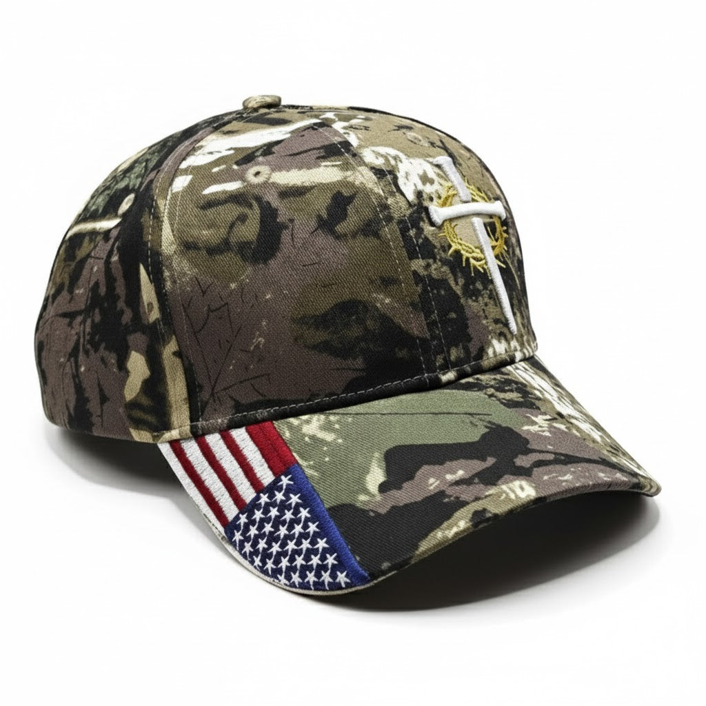 3D Embroidered Cross Hat