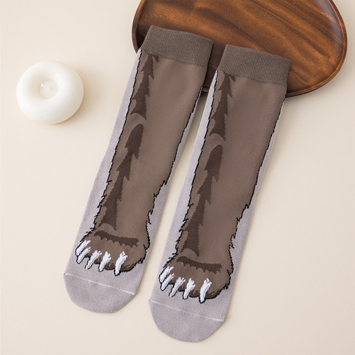 Animal Paw Socks - Funny 3D Animal Socks Crazy Bear Paw Socks Novelty Socks Gag Gift