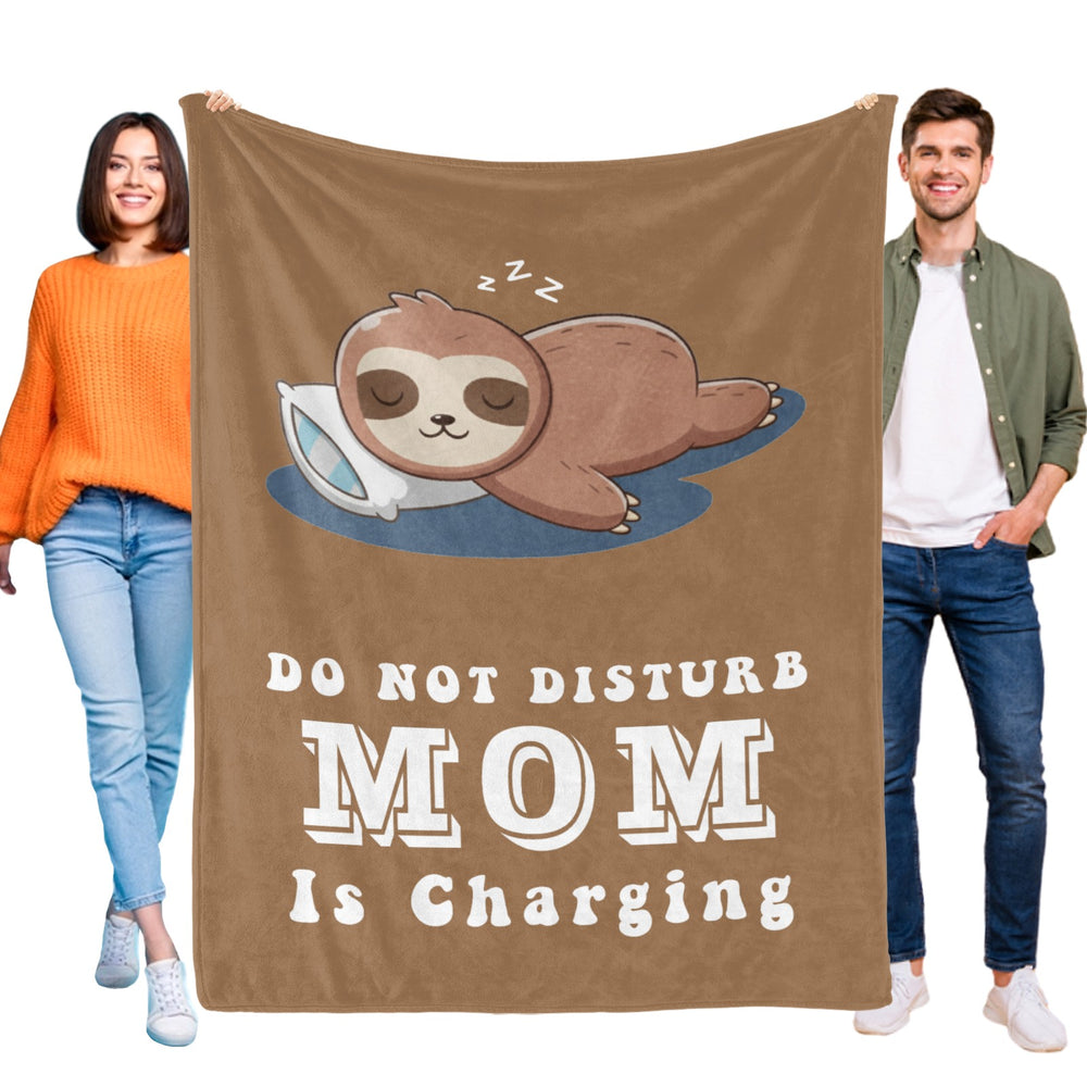 Onlydads Funny Mom Gifts, Mom is Charging Sloth Blanket, Moms Birthday Mothers Day