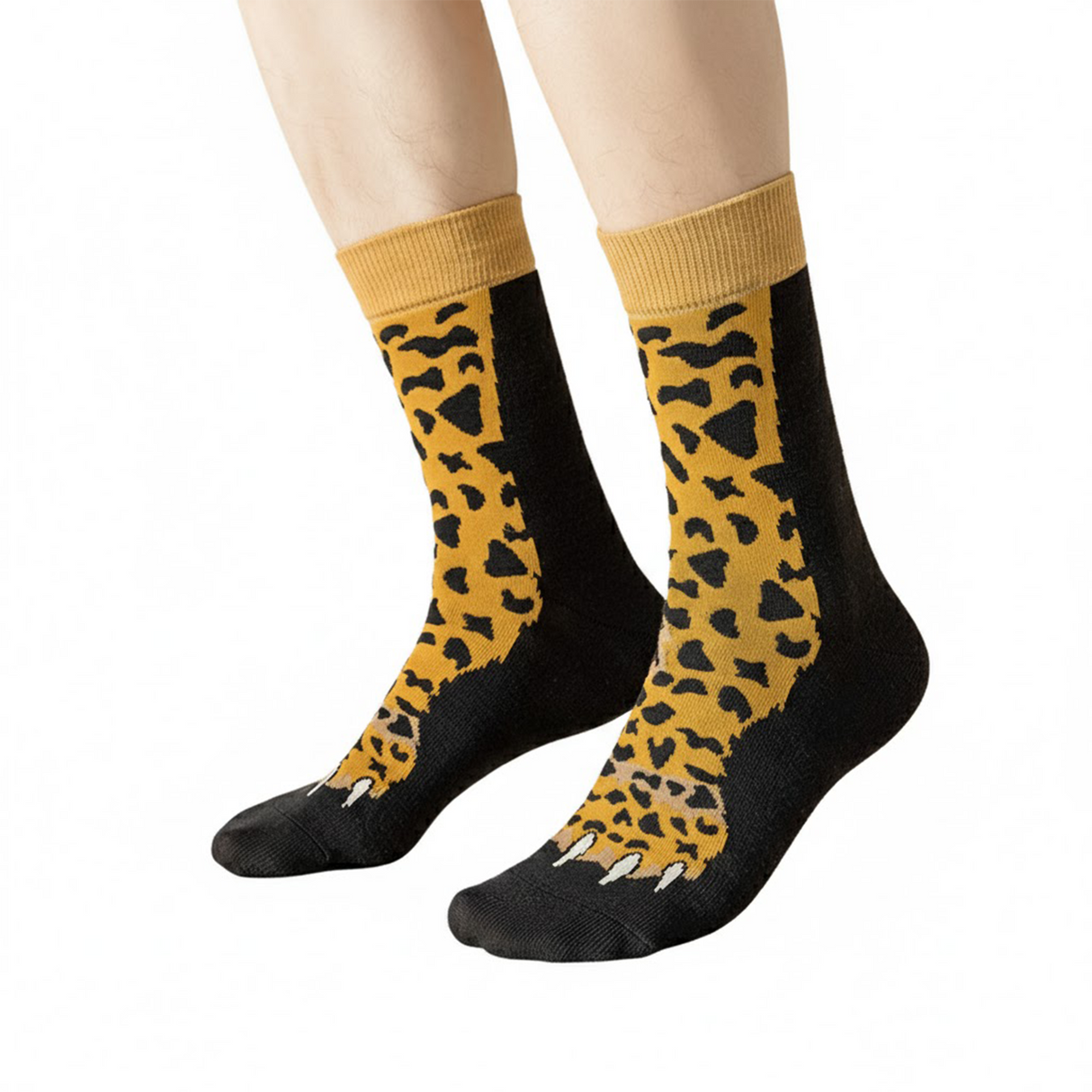 Animal Paw Socks - Funny 3D Animal Socks Crazy Leopard Paw Socks Novelty Socks Gag Gift