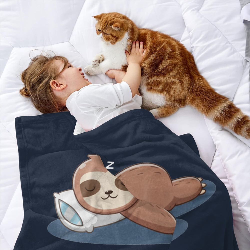 Onlydads Funny Husband Gifts, Husband is Charging Sloth Blanket, Husbands Birthday Fathers Day