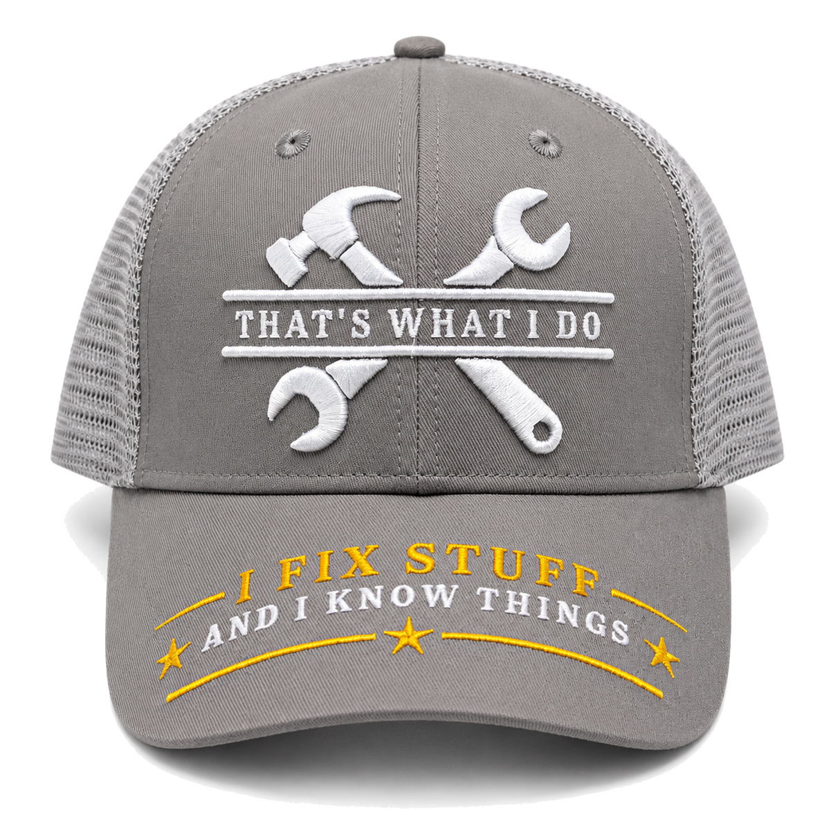 I Fix Stuff Funny Dad Hat,Gifts for Men Who Have Everything,Fathers Day Birthday Gift for Dad OR Husband