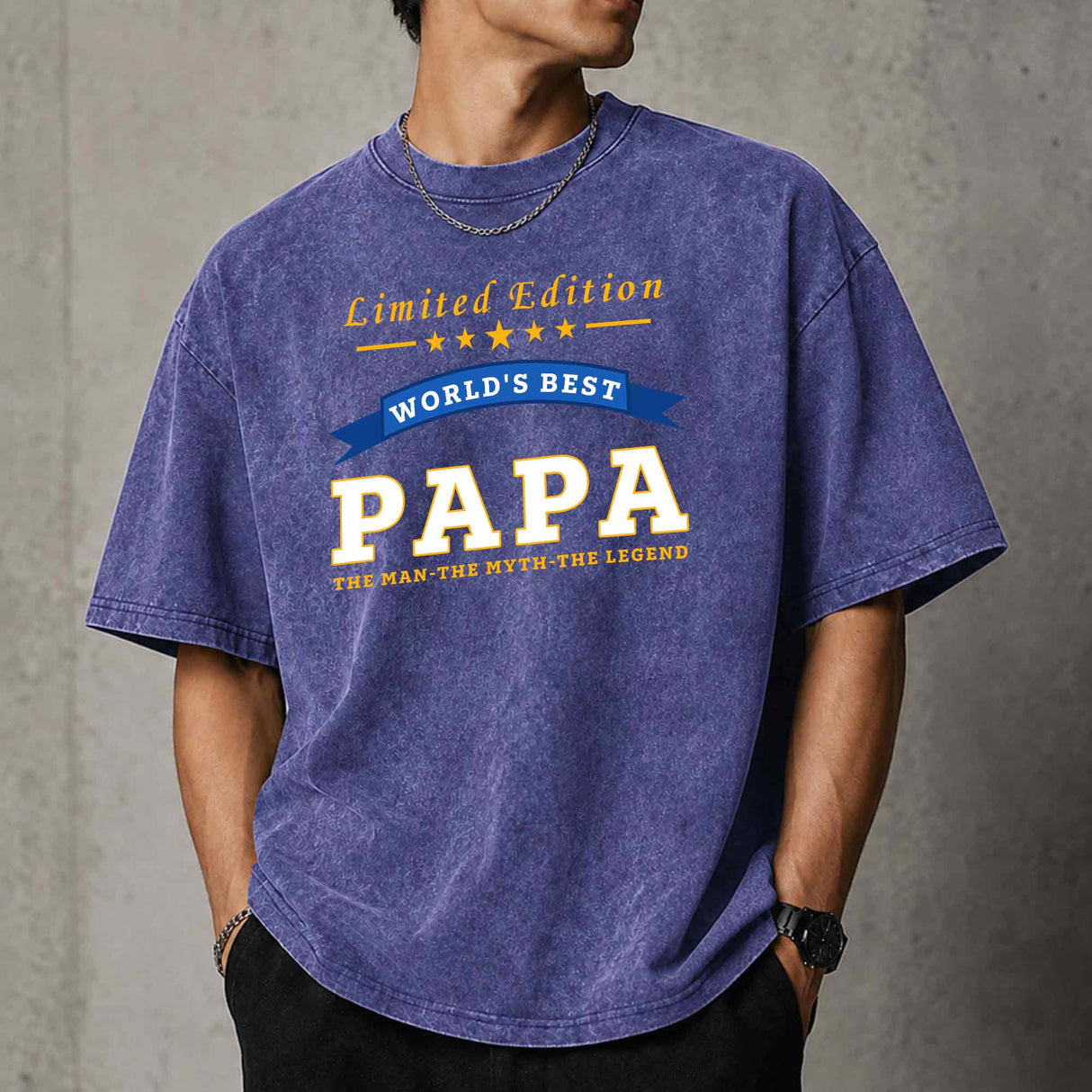 World's Best Papa Limited Edition Grandpa Gift T-Shirt