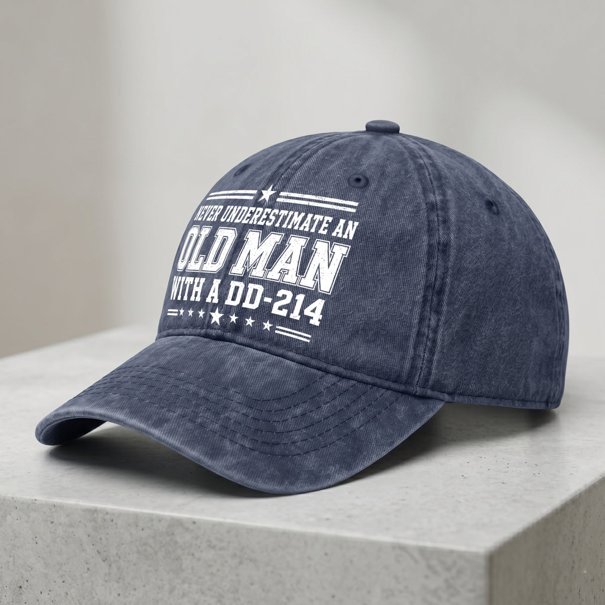 Never Underestimate an Old Man With a DD-214 Hat