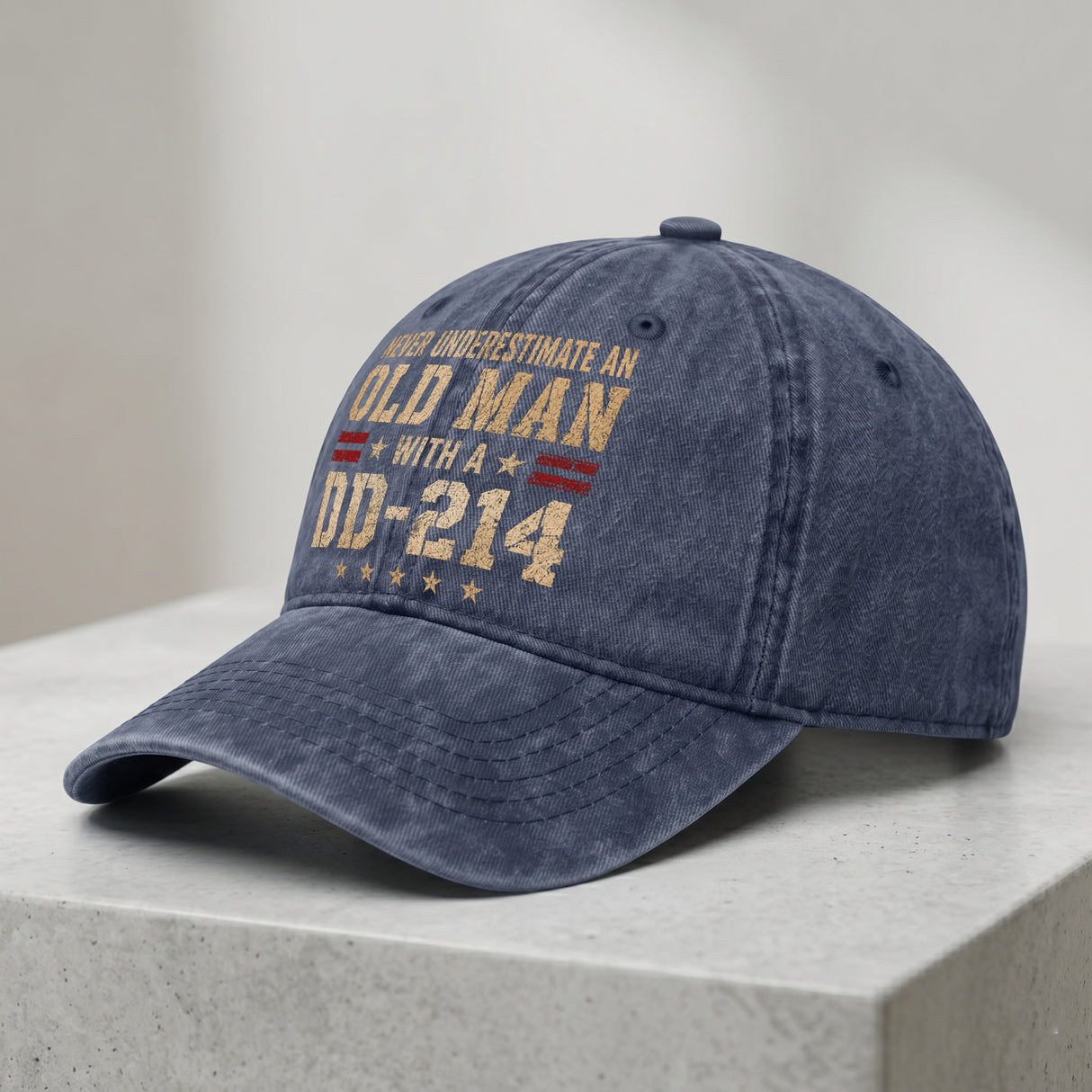 Never Underestimate an Old Man With a DD-214 Hat