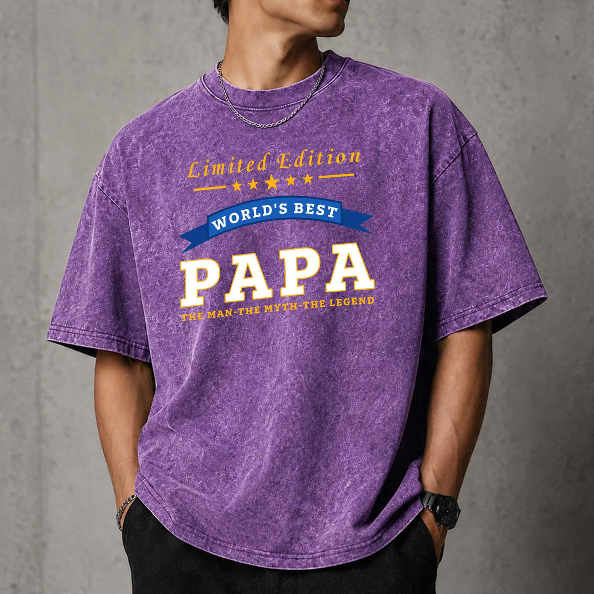 World's Best Papa Limited Edition Grandpa Gift T-Shirt