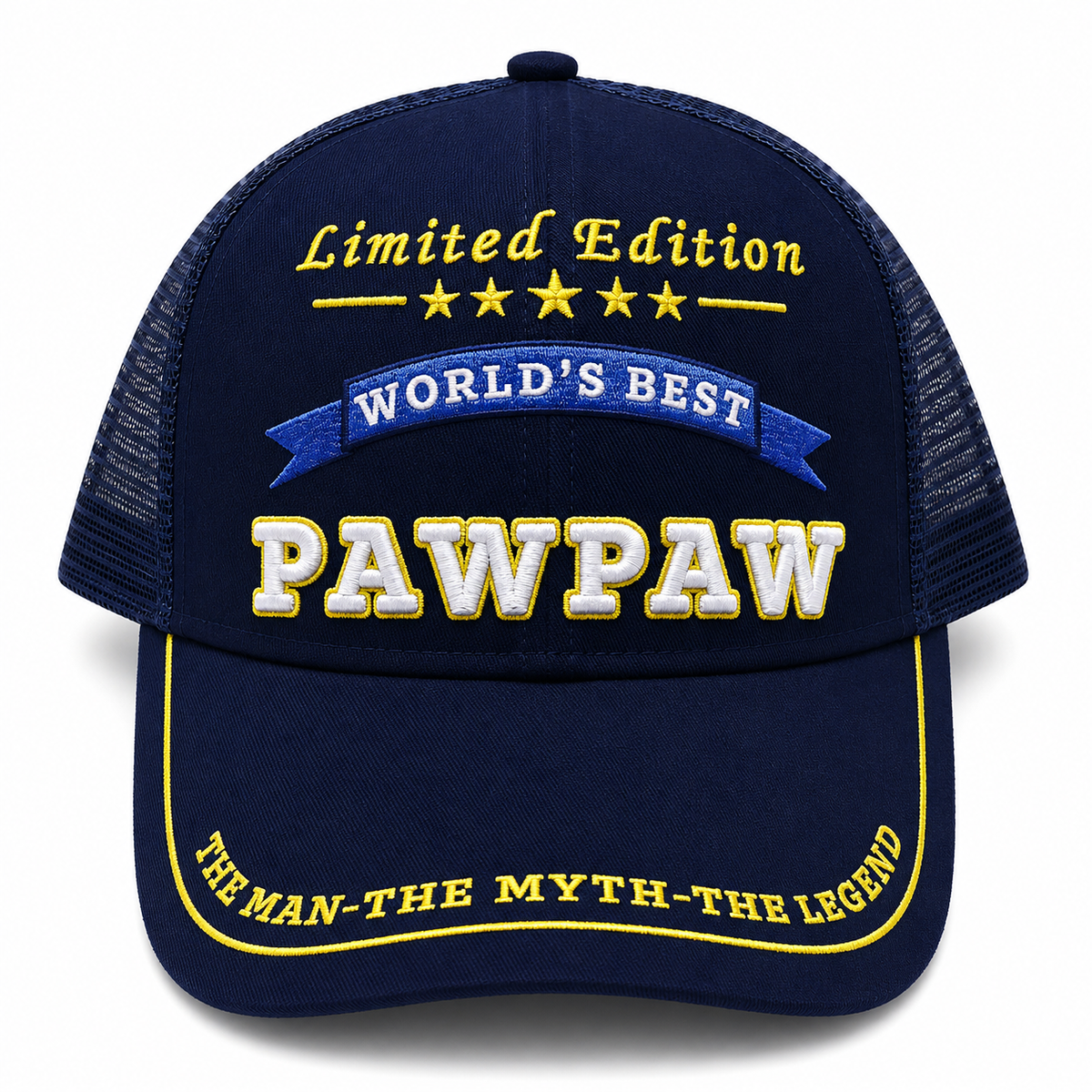 World's Best Pawpaw Embroidered Trucker Hat – Grandpa Birthday Gift