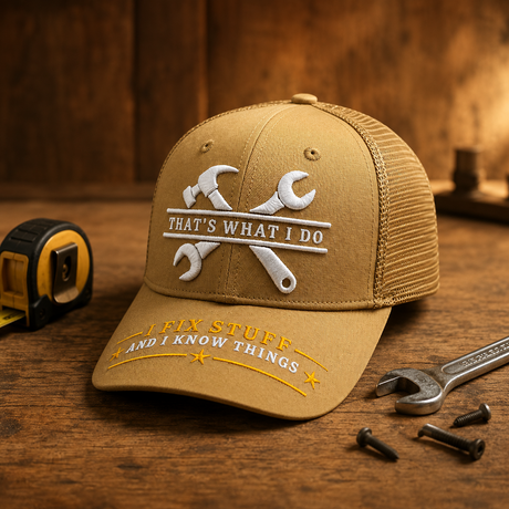 I Fix Stuff Funny Dad Hat,Gifts for Men Who Have Everything,Fathers Day Birthday Gift for Dad OR Husband