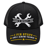 I Fix Stuff Funny Dad Hat,Gifts for Men Who Have Everything,Fathers Day Birthday Gift for Dad OR Husband