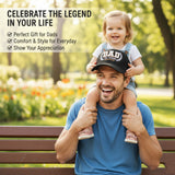 Dad The Legend 3D Embroidered Trucker Hat - Gray/Black