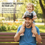 Dad The Legend 3D Embroidered Trucker Hat - Gray/Black