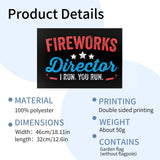 Onlydads Fireworks Director I Run You Run Garden Flag