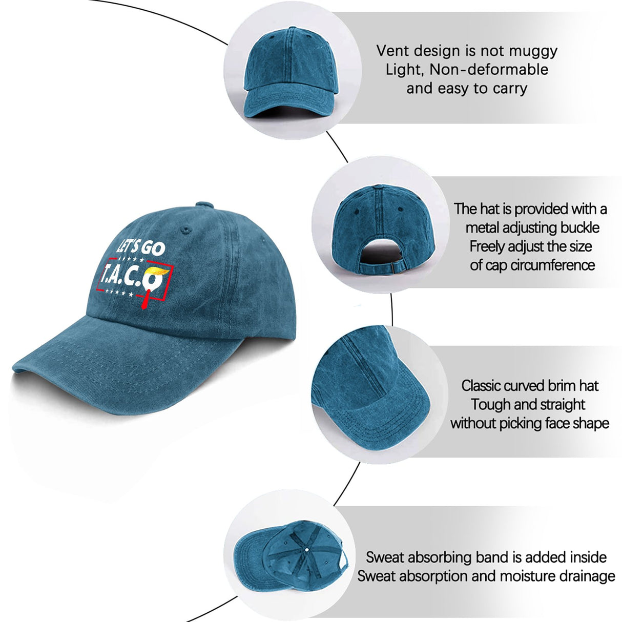 Onlydads Adjustable Baseball Cap with Playful Print