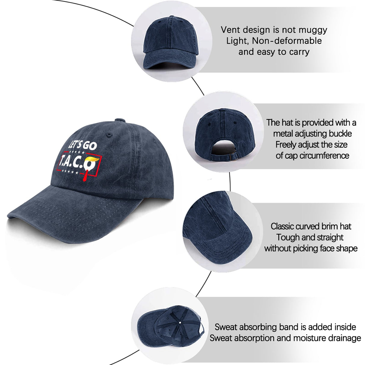 Onlydads Adjustable Baseball Cap with Playful Print