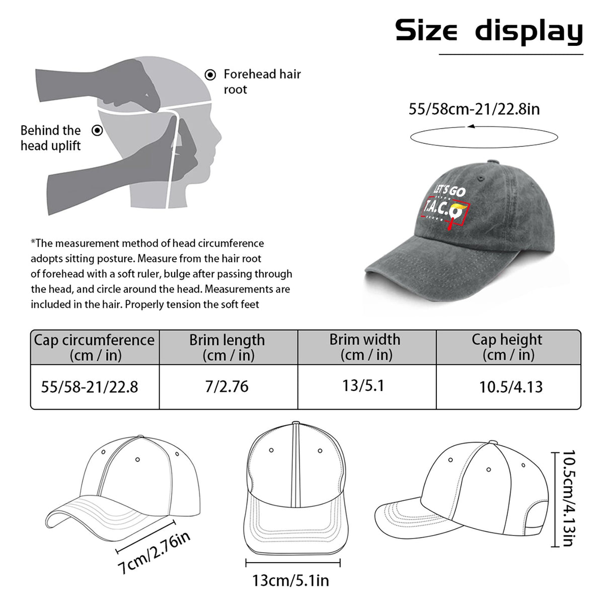 Onlydads Adjustable Baseball Cap with Playful Print