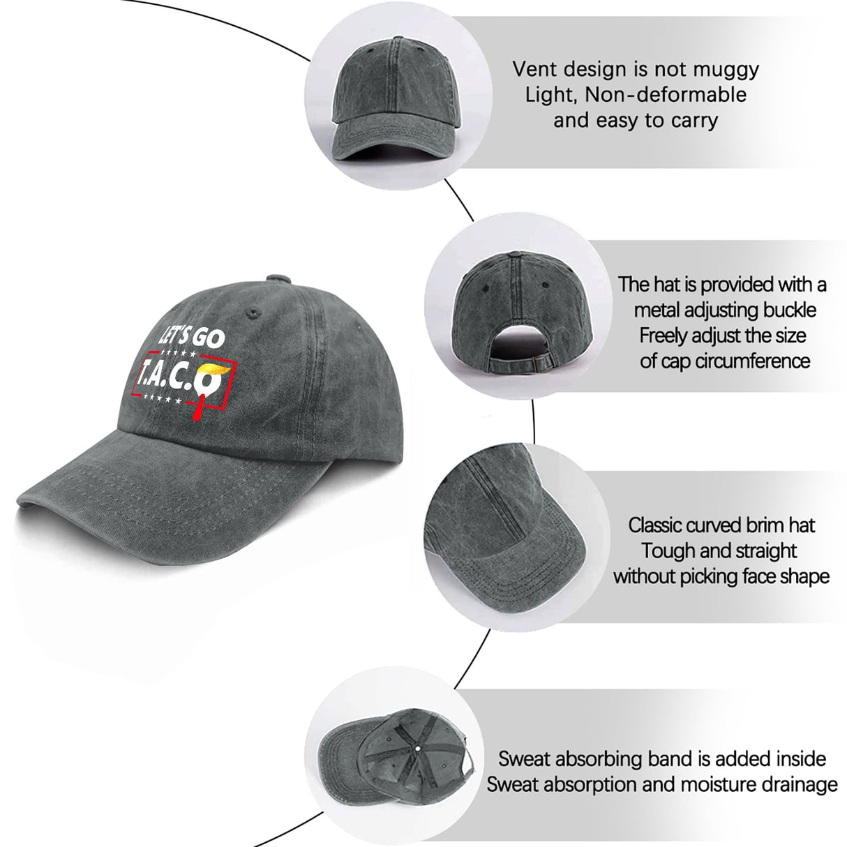 Onlydads Adjustable Baseball Cap with Playful Print