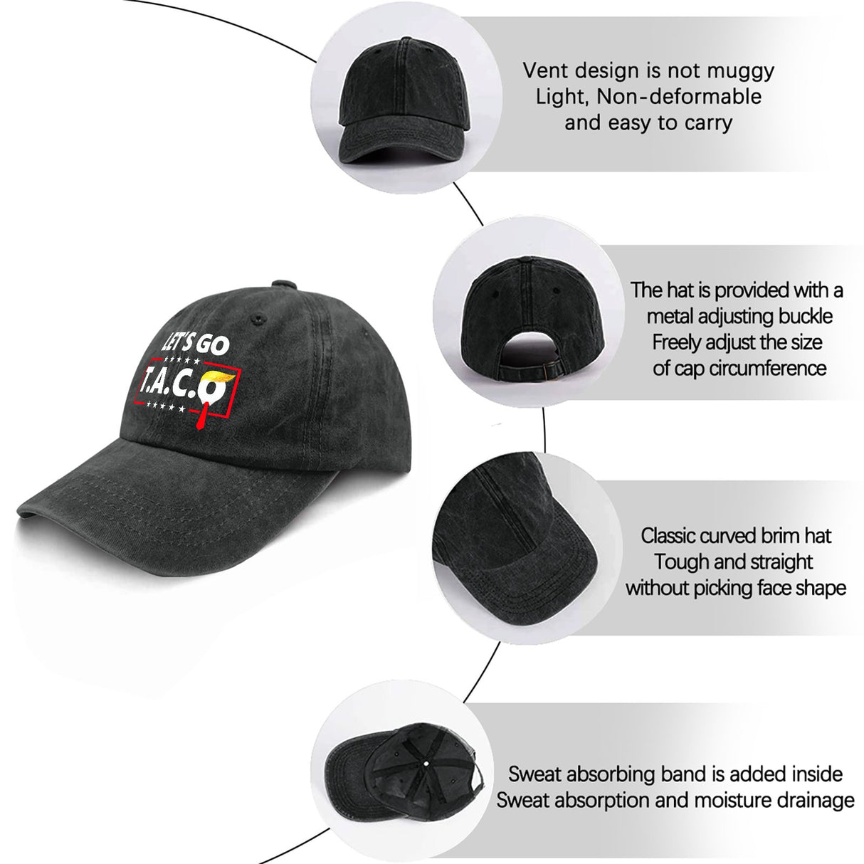 Onlydads Adjustable Baseball Cap with Playful Print