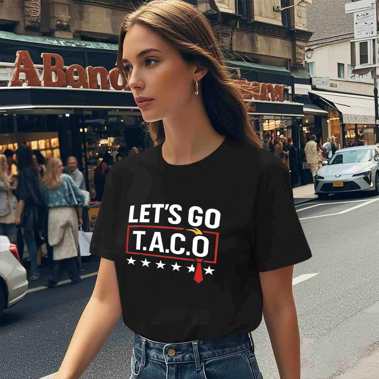 Onlydads Funny Let's Go Taco Graphic T-Shirt for Men Women
