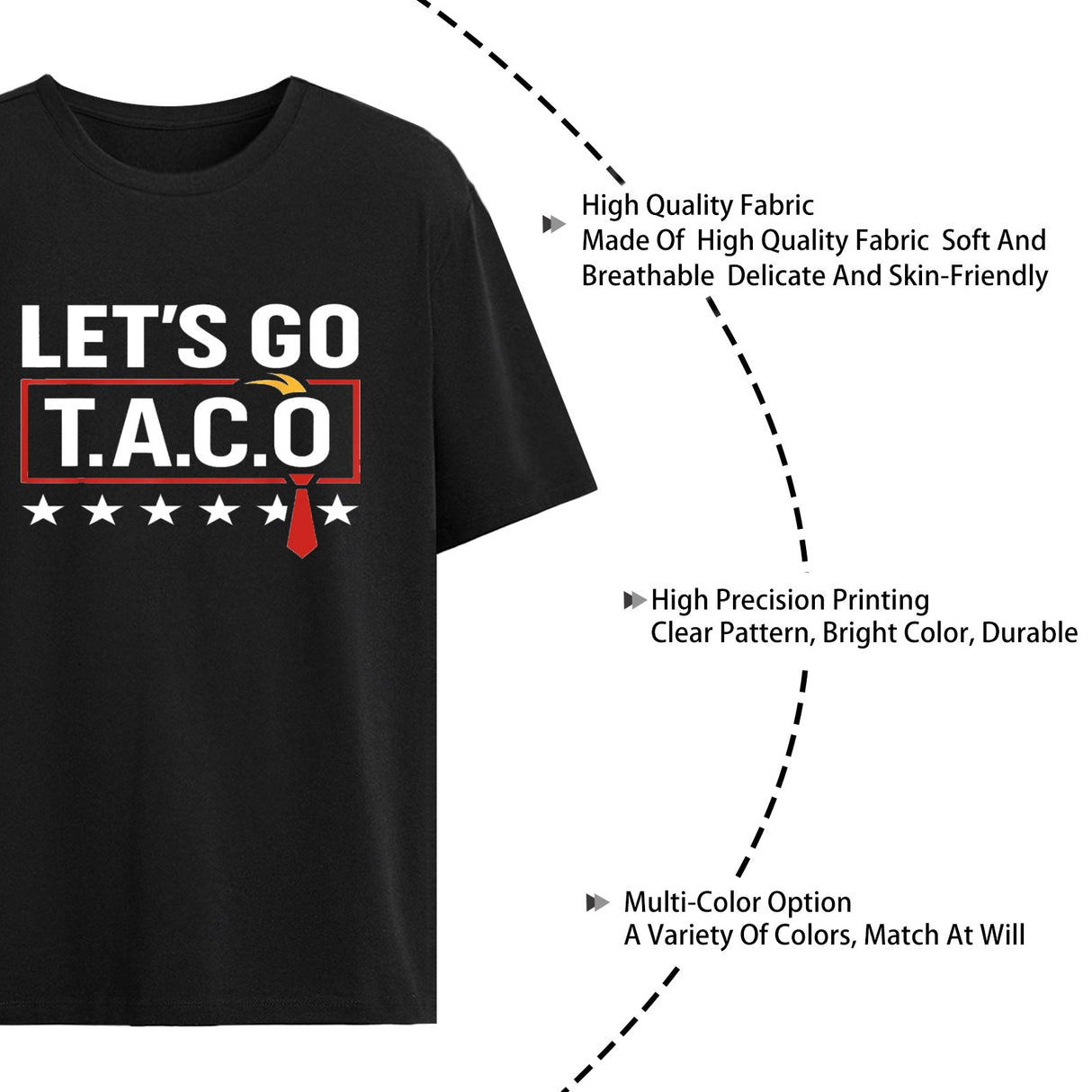 Onlydads Funny Let's Go Taco Graphic T-Shirt for Men Women