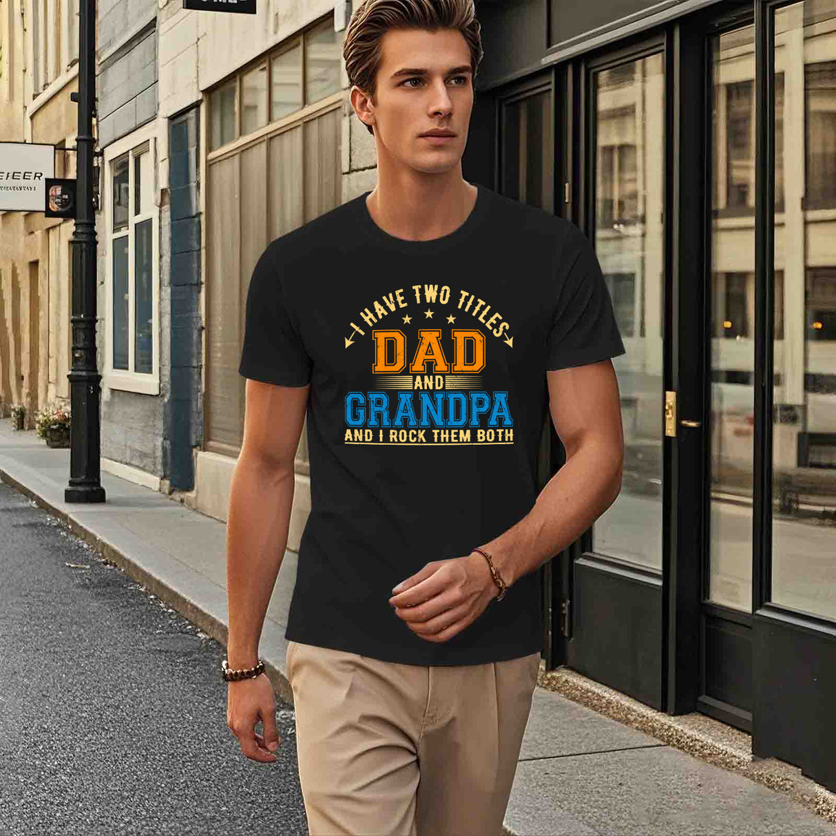 Onlydads Men's Graphic T-Shirt with Family Quote Design