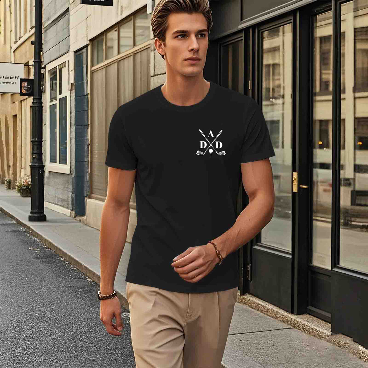 Onlydads Golf Theme Graphic Tee for Men Casual Wear
