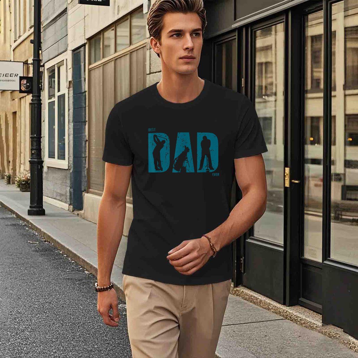 Onlydads Golf-Inspired T-Shirt for Men, Casual Graphic Tee