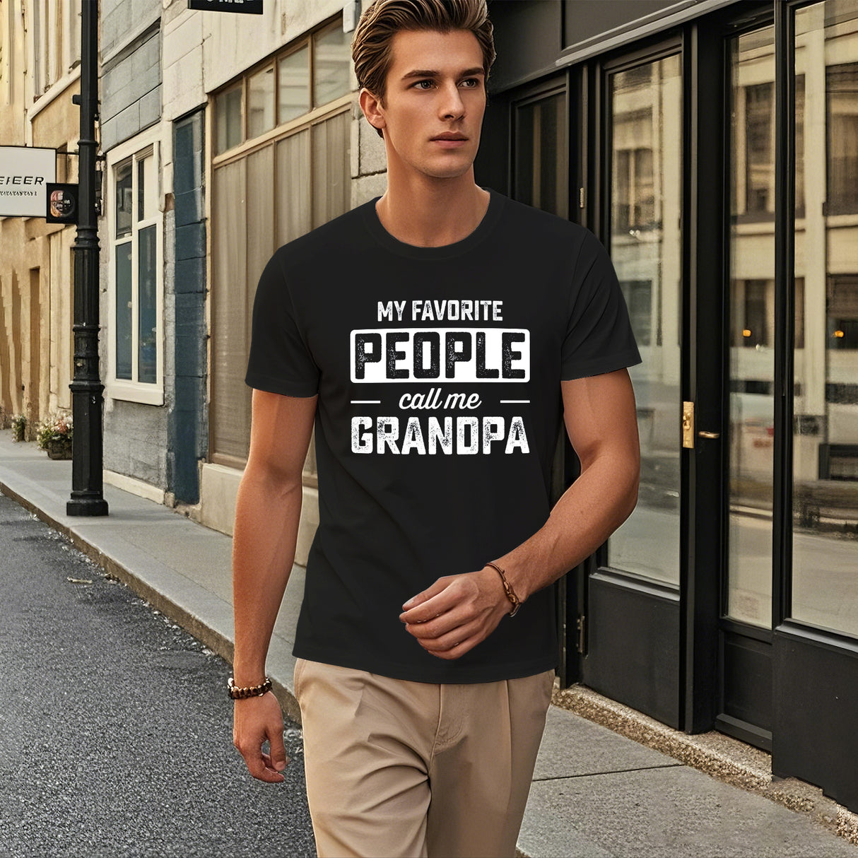 Onlydads Grandpa T-Shirt for Grandfathers - Fun Family Inspired Casual Tee