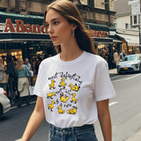 Most Definitely Not All In A Row T-Shirt Quirky Phrase Tee for Casual Everyday Outfits