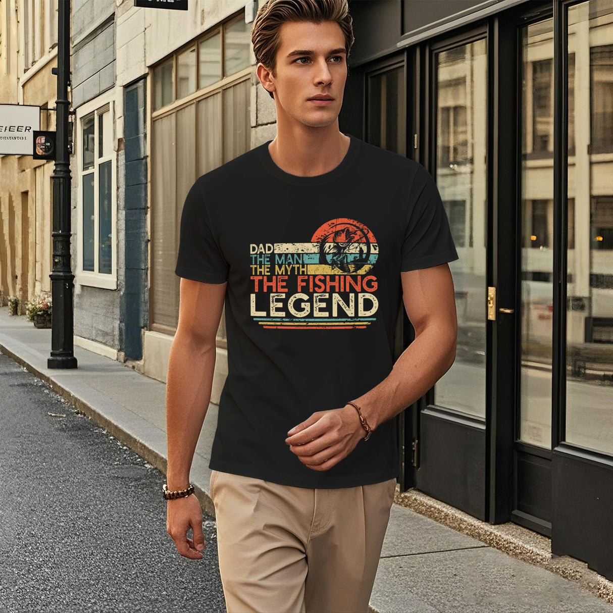 Dad The Man The Myth The Fishing Legend T-Shirt - Fun and Casual Everyday Wear