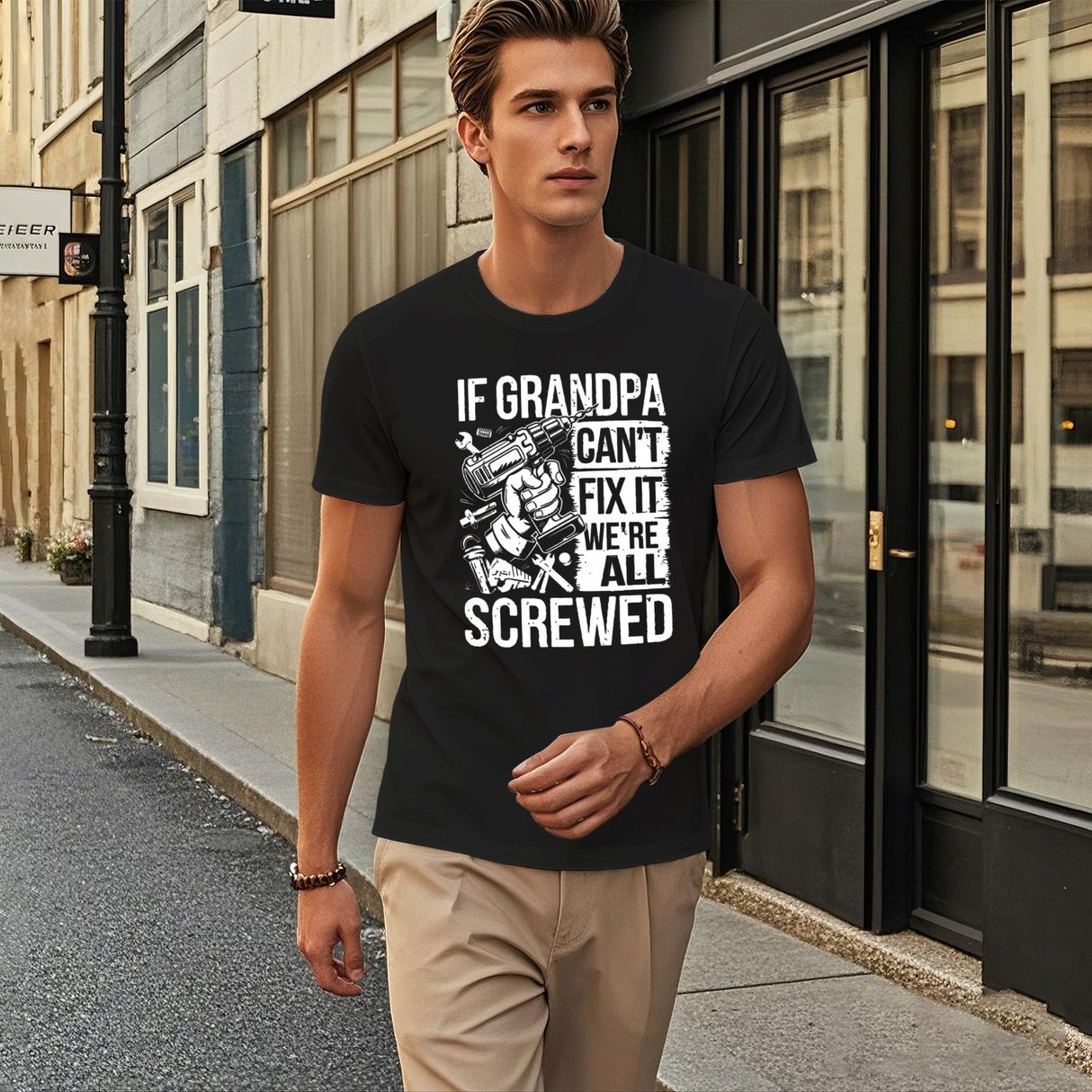 Onlydads Funny Family Message T-Shirt for Men Women