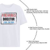 Onlydads Fireworks Director I Run You Run T-Shirt