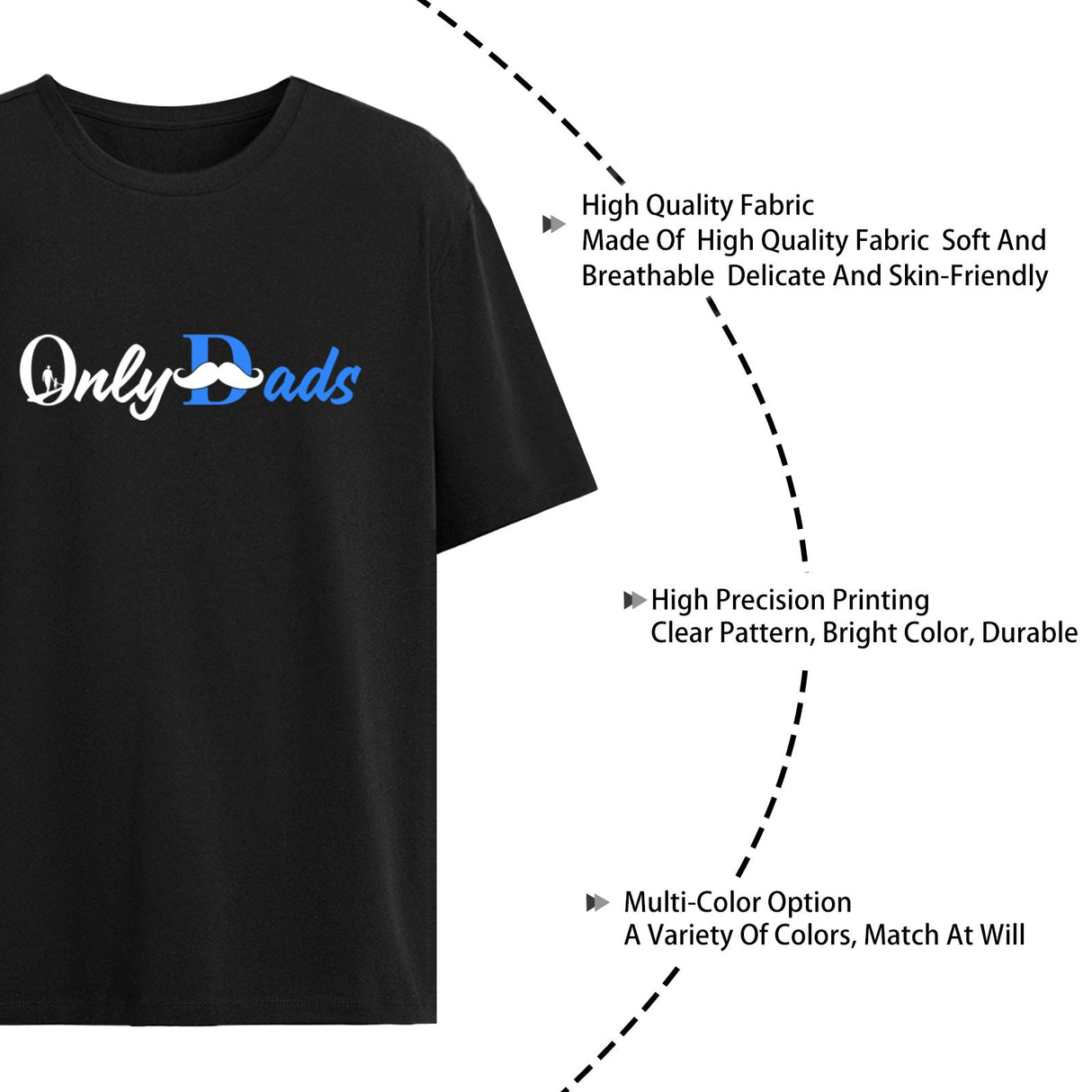 Onlydads T-Shirt for Men – Funny Dad Graphic Tee – Father’s Day Gift Idea – Casual Soft Cotton Shirt