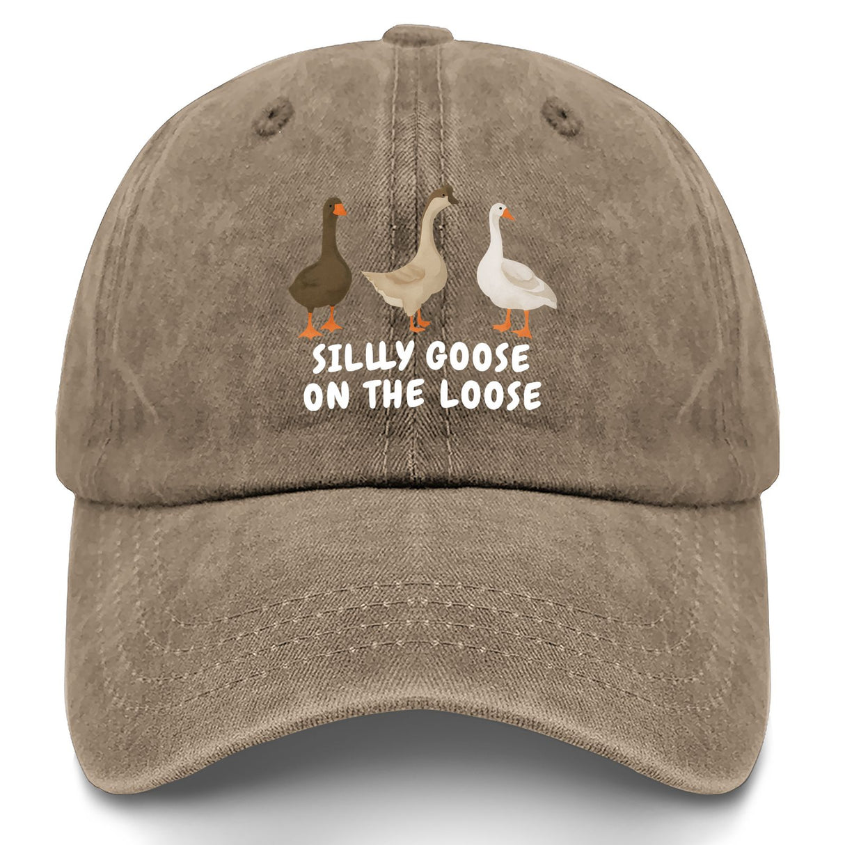 Funny Goose Hat - Silly Goose Design Baseball Cap
