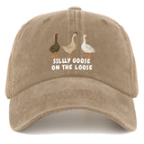 Funny Goose Hat - Silly Goose Design Baseball Cap