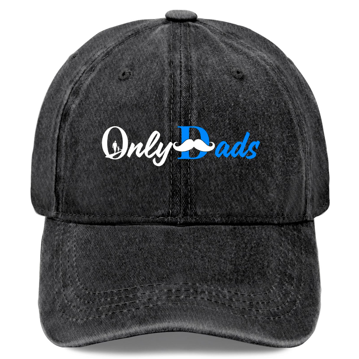 Only Dads Embroidered Vintage Dad Hat - Cotton Adjustable Cap