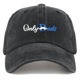 Only Dads Embroidered Vintage Dad Hat - Cotton Adjustable Cap
