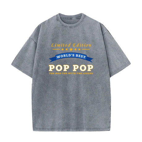 World's Best Pop Pop Limited Edition Grandpa Gift T-Shirt