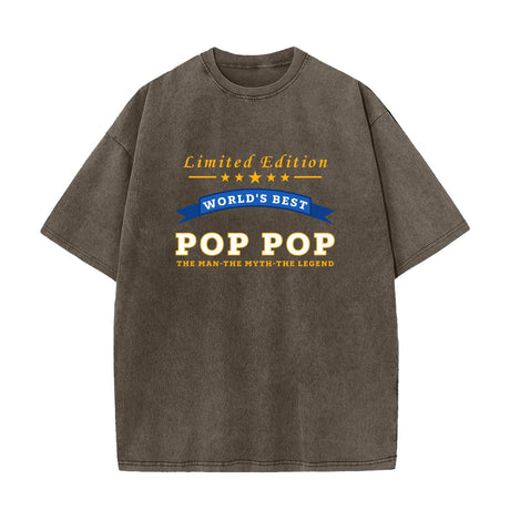 World's Best Pop Pop Limited Edition Grandpa Gift T-Shirt