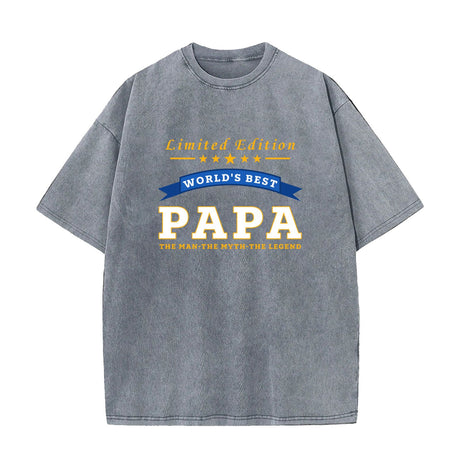 World's Best Papa Limited Edition Grandpa Gift T-Shirt
