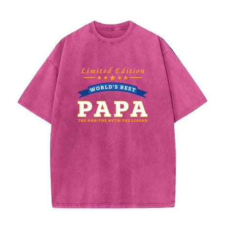 World's Best Papa Limited Edition Grandpa Gift T-Shirt