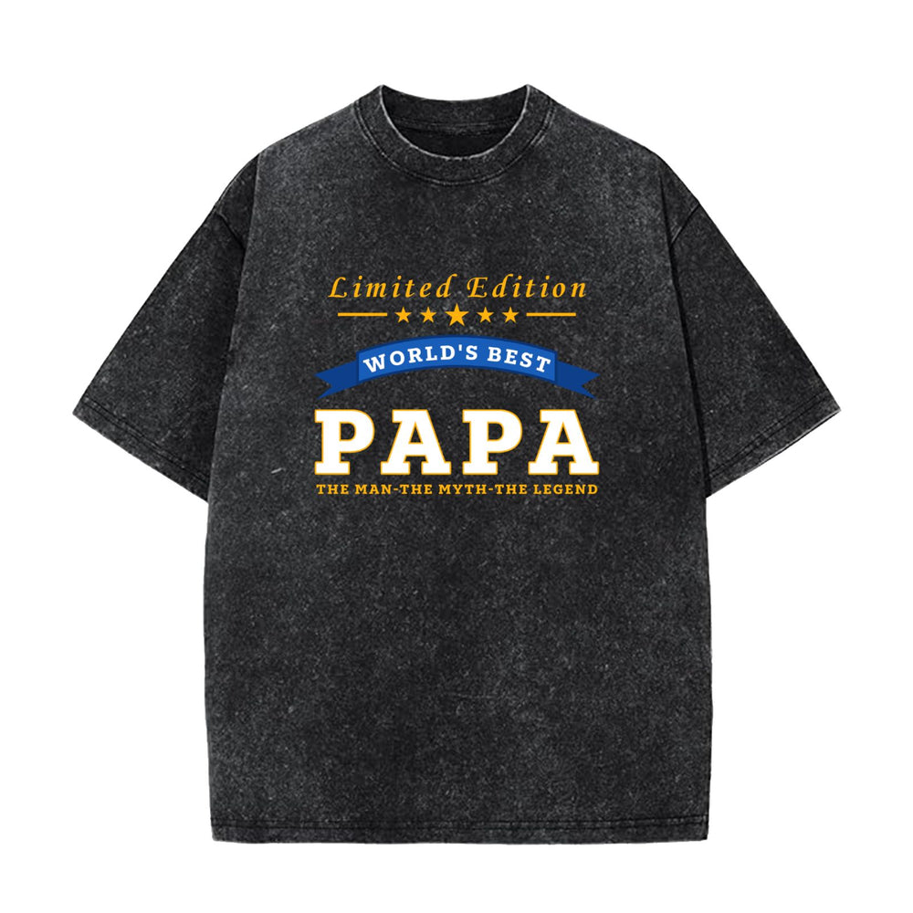 World's Best Papa Limited Edition Grandpa Gift T-Shirt