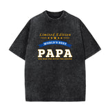 World's Best Papa Limited Edition Grandpa Gift T-Shirt