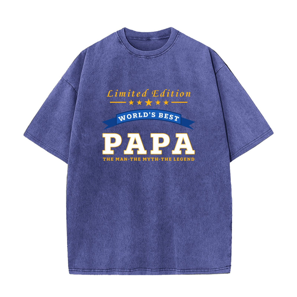 World's Best Papa Limited Edition Grandpa Gift T-Shirt