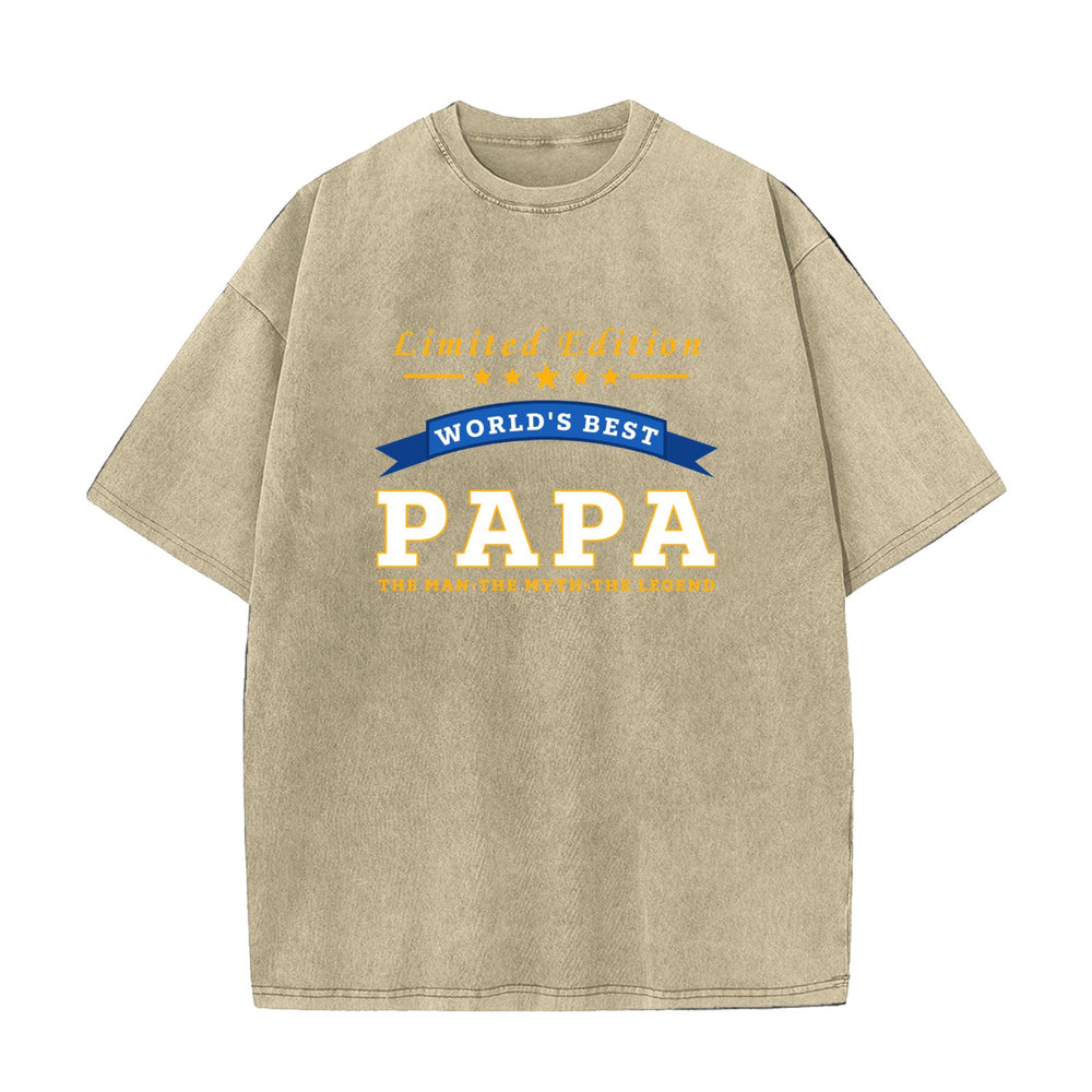 World's Best Papa Limited Edition Grandpa Gift T-Shirt