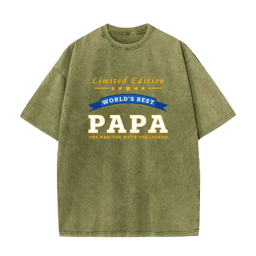 World's Best Papa Limited Edition Grandpa Gift T-Shirt