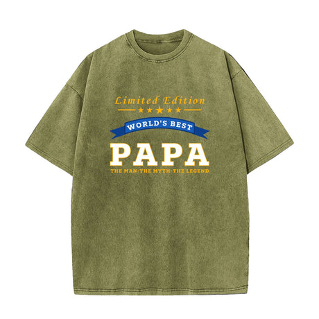 World's Best Papa Limited Edition Grandpa Gift T-Shirt